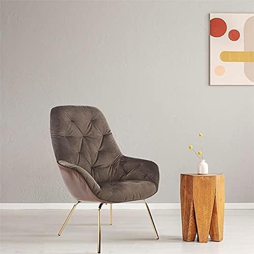 Farde Modern Fabric Tufted Accent Chair in Brown