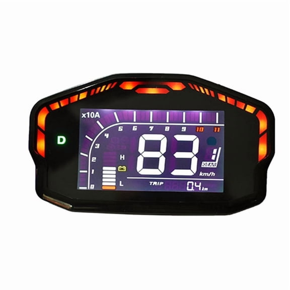 Fardriver CAN Speedometer for Electric Motorcycle and E-Bike Digital Odometer, Real-Time Speed and Battery Display, 1-Pack, Black