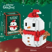 FareFlable Fun Christmas Snowman Figurine Building Blocks Set, Fun Christmas Tree Educational Building Toys, Perfect Christmas Decorations for Party Gifts & Favor Toys All Ages