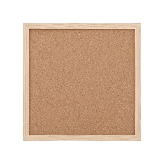 Fareti 11.8*11.8 inch Cork Board, Bulletin Board with Black Frame, Wall Mounted Pin Board for Office and Home Decor, Hanging Message Board for Pictures and Notes