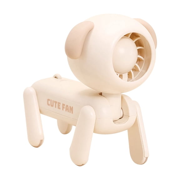 Fareti 1200mAh Versatile Dog Shaped Handheld Fan with Phone Stand, 3-Speed USB Rechargeable Mini Desktop Air Circulator for Travel