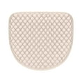 thumbnail image 1 of Fareti 18x17 Inch Curved Dining Chair Cushion with Non Slip Bottom Thickened Linen Like Fabric High Resilience Cotton Machine Washable for Home Office Seating Comfort, 1 of 8
