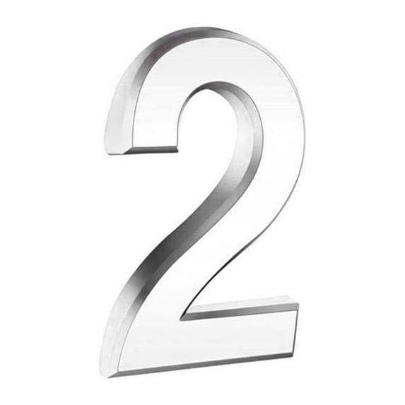 Fareti 2.8in Mailbox Numbers 0-9, Self Adhesive 3D Address Numbers for House Outside, Waterproof Door Room Stickers for Office Wall Apartment Decor