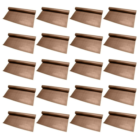 Fareti 20PCS Non Stick Pizza Slide Pad, Heat Resistant Oven Baking Mat for Crispy Crust, Easy Clean Reusable Round Dough Transfer Peel