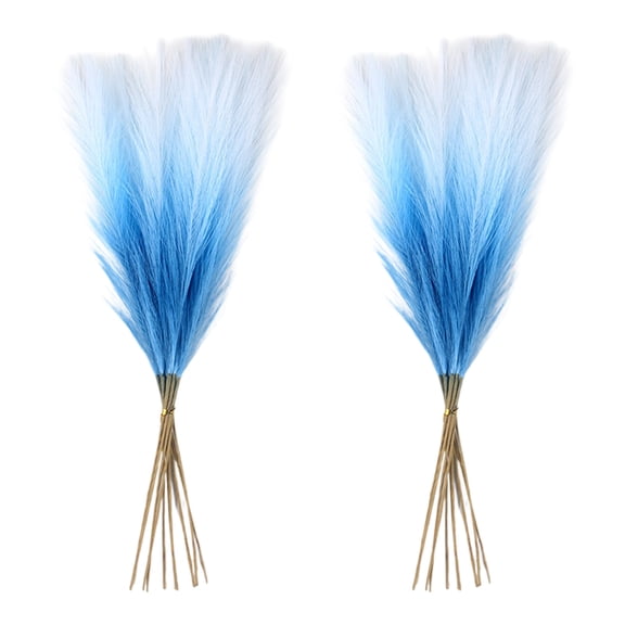 Fareti 22 Inch Set of 20 Artificial Pampas Grass Stems Faux Dried Feathery Reeds for Boho Wedding Centerpiece Vase Home Decor Neutral Floral Arrangement