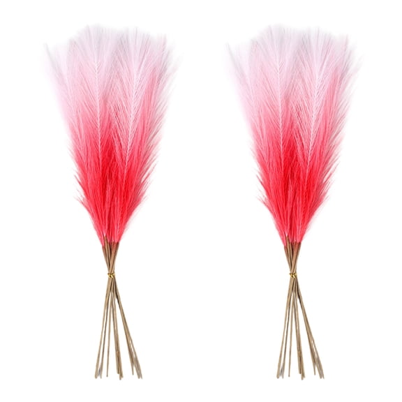 Fareti 22 Inch Set of 20 Artificial Pampas Grass Stems Faux Dried Feathery Reeds for Boho Wedding Centerpiece Vase Home Decor Neutral Floral Arrangement