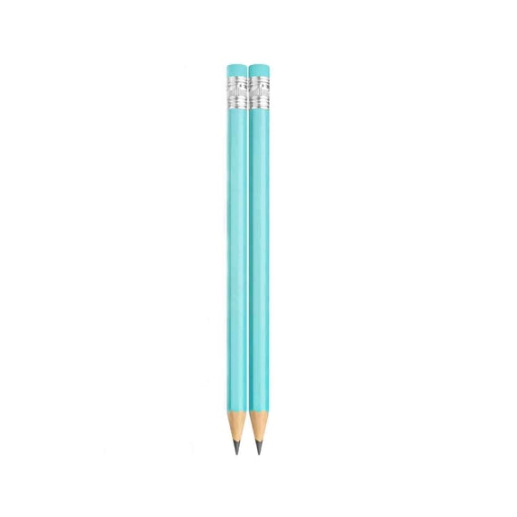 Fareti 2Pcs Pencils with Eraser, Wooden Hexagonal Pencils for Adults Gifts for Exam art Learning Office Sketching