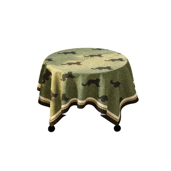 Fareti 40 Inch Round Tablecloth Wrinkle Resistant Stain Proof Fade Resistant Coffee Table Cover for Bedroom Living Room Dining Desk Decor