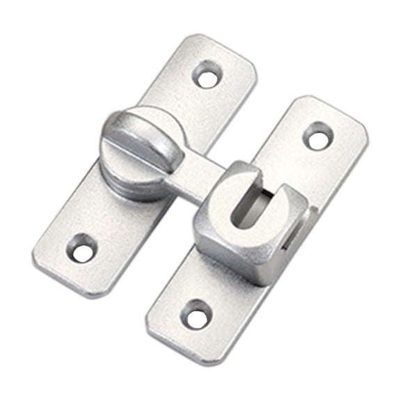 Fareti 90-Degree Rotating Alloy Door Latch, Rust-Resistant Flip Lock for Barn Door, Cabinet, Window, Shed, Includes Mounting Screws