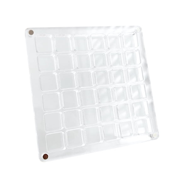 Fareti Acrylic Magnetic Seashell Display Box,Clear Sea Shell Display Box,Beach Magnet Storage Organizer Case for Seashell Diamond Beads, Transparent