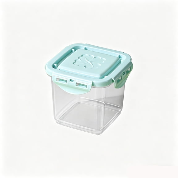 Fareti Airtight Transparent Dessert Container for Yogurt, Pudding or Cake, Plastic Stackable Sealed Food Preservation Jar for Fridge or Pantry