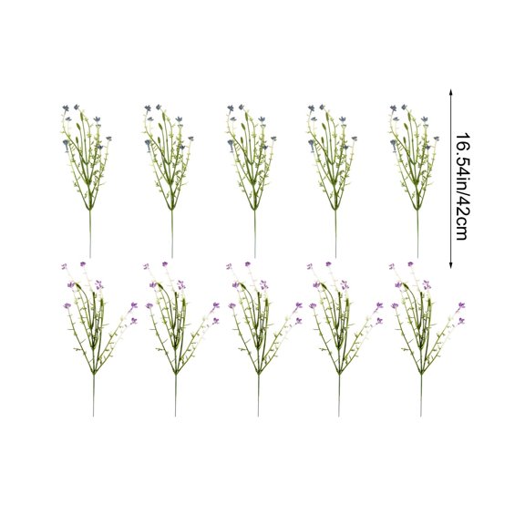 Fareti Artificial Flowers Gypsophila Fake Stems for Floral Arrangements, Wedding Bouquets, Rustic Farmhouse Home Table Decor