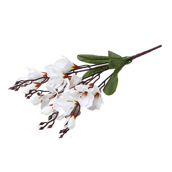 Fareti Artificial Magnolia Flowers Stems, Fake Flowers Buds, Flora Branches Home Decor for Tall Vase Realistic Table Centerpiece Indoor Decoration