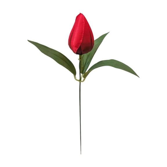 Fareti Artificial Tulip Single Stem 12.6 Inch, Rustic Style Faux Flower for Home Room Office Party Wedding Decoration Excellent Gift