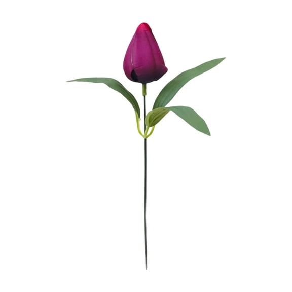 Fareti Artificial Tulip Single Stem 12.6 Inch, Rustic Style Faux Flower for Home Room Office Party Wedding Decoration Excellent Gift