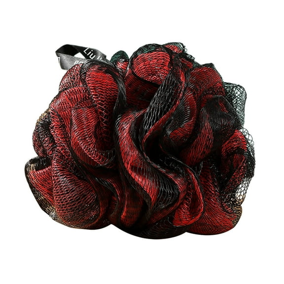 Fareti Bath Sponge, Large Exfoliating Flower Body Scrubber, Soft and Durable with a Rich Lather
