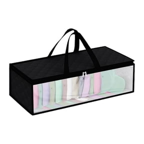 Fareti Under Bed Storage and Stackable Hat Storage, Closet Organizers and Storage, Stackable Hat Organizer for Baseball Caps, Foldable Dustproof Storage Container