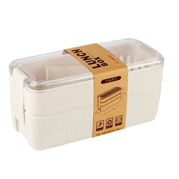 Fareti Bento Lunch Box, 2 Stackable Containers, lunch box for women, Includes Lunch Bag, Leak-Proof and BPA-Free, Dishwasher Safe