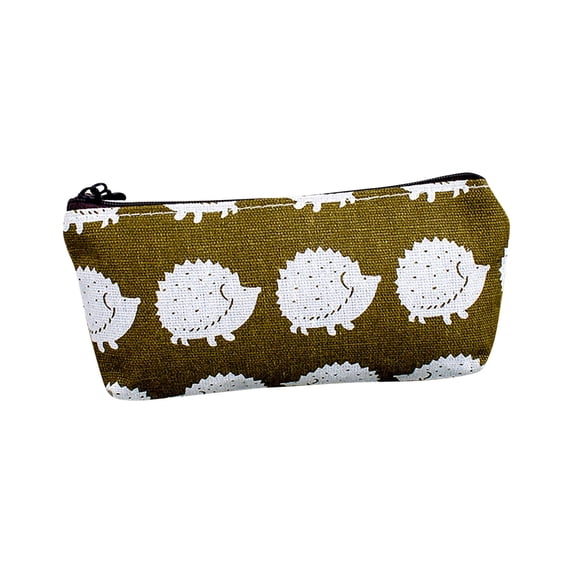 Fareti Canvas Makeup Bags, Small Cosmetic Pouches for Purse with Zipper Multi Functional Toiletry Travel Case Organizer for Women Gift