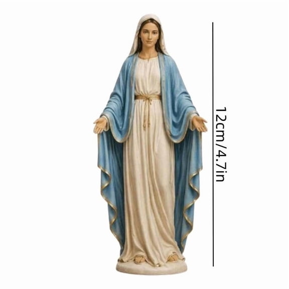 Fareti Catholic Blessed Virgin Mary Statue, Open-arms Holy Mother Figure, Catholic Home Decor, Renaissance Sculpture