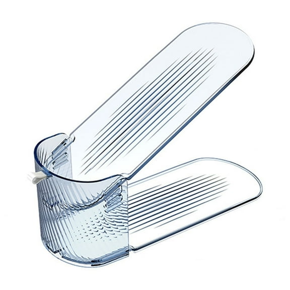 Fareti Clear Shoe Slots Organizer, Adjustable Height Shoe Stackers For A Pair Of Shoes, Shoe Rack Storage Save Space Saver, Easy To Assemble Shoe Hold Shoe Organizer