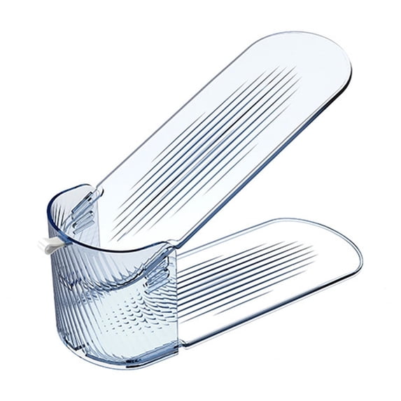 Fareti Clear Shoe Slots Organizer, Adjustable Height Shoe Stackers For A Pair Of Shoes, Shoe Rack Storage Save Space Saver, Easy To Assemble Shoe Hold Shoe Organizer