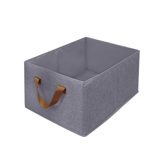 Fareti Closet Organizer Storage Bin with Steel Frame, Stackable Fabric Jeans Baskets for Shelves, Foldable Wardrobe Clothes Box for Sweater Pants Towel Shirt Storage