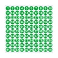 thumbnail image 1 of Fareti Consecutive Number Stickers 1-100 Round Colored Labels 1 Inch Self Adhesive Vinyl Number Decals for Office, Inventory, Storage, Bins, 1 of 4