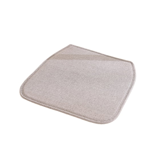 Fareti Cotton Linen Chair Cushion with Ties, 40x40 cm Non Slip Dining Seat Pad for Summer, Breathable Fabric, Removable Cover, Machine Washable, Home Kitchen Office Chair