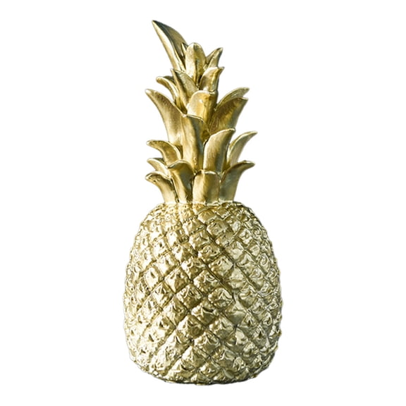 Fareti Deco Fruit Decorative Sculpture Pineapple Resin Home Decor Statue, 3.54*9.84 in
