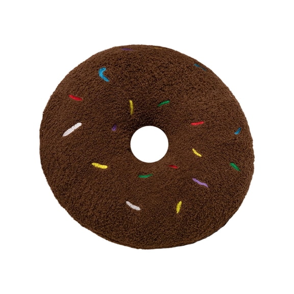 Fareti Donut Plush Pillow, Round Throw Pillow Donut Cushion Soft Plushie Shaped Pillow for Floor Chair Sofa Office Living Room Decoration Gifts