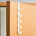 thumbnail image 1 of Fareti Over the Door Hooks Long with 5 Hooks, Behind the Door Towel Racks for Bathroom, Door Purse Bag Coat Robe Hanger, Hat Clothes Hanging Organizer, 11 Inches, 1 of 6