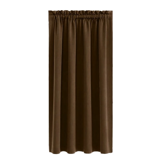 Fareti Doorway Curtain Solid Blackout Patio Door Curtain Pane, Rod Pocket Drape Room Darkening Thermal Insulated Energy Efficient Window Treatment 1 Panel 37.8*63 inch