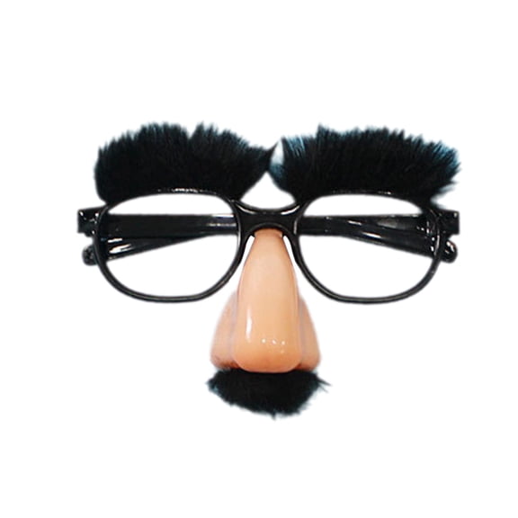 Fareti Funny Costume Glasses with Big Nose, Eyebrows, Mustache, Halloween Party Photo Props, Eyeglasses Novelty