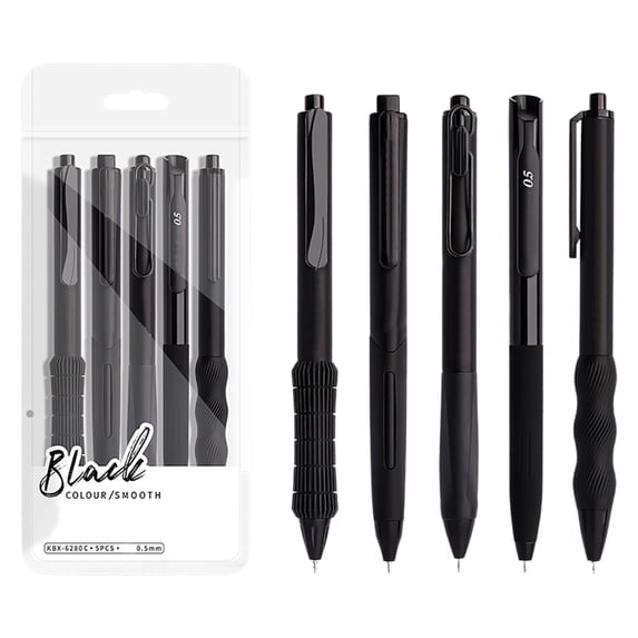Fareti Gel Pens, 6 Pack 0.5mm Fine Point Pen, Quick Dry No Smear, Smooth Writing Pens for Journaling, Aesthetic Office Supplies, Nurse Pens