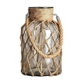 thumbnail image 1 of Fareti Glass Vase Rope Net Dry Flower Glass Vase Rattan Hanging Mason Jar Wicker Boho Farmhouse Coastal Decor for Arrangement Wedding Party Table Decorations, 1 of 4