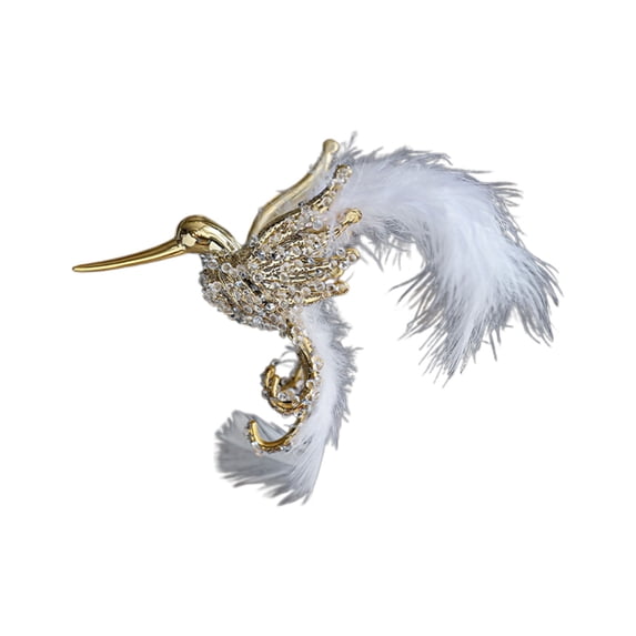 Fareti Glitter Bird Christmas Tree Ornament, Hanging Decorations for Xmas Tree Home Holiday Party Decor