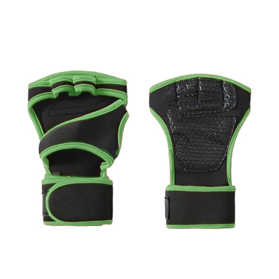 Fareti Half Finger Workout Gloves for Weight Lifting, Non Slip Gym Gloves with Wrist Support, Breathable Callus Protection for Cycling Cross Training