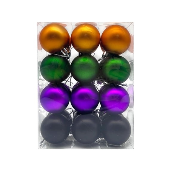 Fareti Halloween Ornaments Tree Decorations, 24 Pcs Decorative Hanging Ball Ornaments Set for Tree, Cute Holiday Party Indoor Home Decor