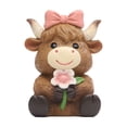 thumbnail image 1 of Fareti Highland Cow Figurine Decor, Cow Statue for Home Garden Office Living Room, Highland Cows Gifts for Women, 1 of 6