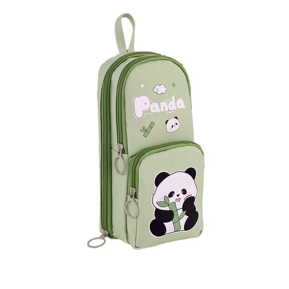 Fareti Large Capacity 6 Layer Pencil Case, Cute Small Backpack Style Pen Pouch, Durable Cloth Stationery Organizer, 8.3"x3.7"x2.8"
