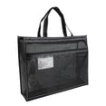 thumbnail image 1 of Fareti Light Weight Art Portfolio Tote Bag, 17.1*4.4*13.1in A3 Size Large Clear Mesh Zipper Vinyl Bag Storage Case for Poster, Sketching, and Drawing, 1 of 2