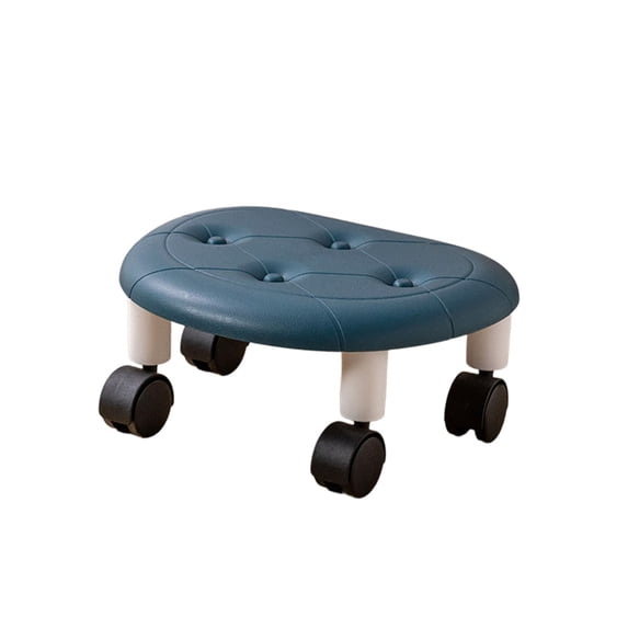Fareti Low Roller Seat Rolling Stool with Wheels for Manicure, Mechanic, Home, Office, Garage Shop