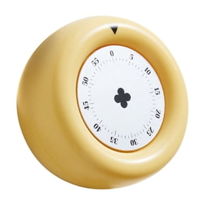 Fareti Magnetic Mechanical Kitchen Timer 60 Minute, No Batteries Needed Visual Countdown Alarm for Cooking Baking, Cute Round Wind Up Timer