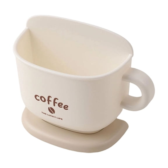 Fareti Magnetic Refrigerator Storage Box with Coffee Cup Design, Wall-Mounted Organizer for Small Items, Space-Saving, 5.2x3.54x2.17 Inch