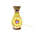 thumbnail image 1 of Fareti Mosaic Vase Lamp, Colorful Handmade Glass Vase with Wood Base for Flowers, USB Charge Decor Light for Bedroom Ambient Living Room Farmhouse, 1 of 4