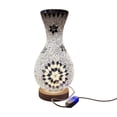 thumbnail image 1 of Fareti Mosaic Vase Lamp, Colorful Handmade Glass Vase with Wood Base for Flowers, USB Charge Decor Light for Bedroom Ambient Living Room Farmhouse, 1 of 4