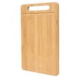 thumbnail image 1 of Fareti Natural Nanmu Wood Double Sided Chopping Board Vertical Kitchen Cutting Board with Juice Groove for Meat Vegetable Fruit Prep Sushi Cheese Platter, 1 of 4