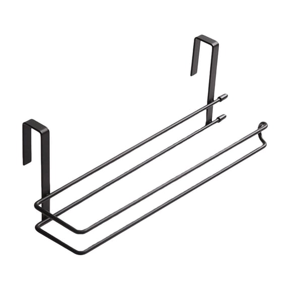 Fareti Over-the-Cabinet Stainless Steel Paper Towel Rack, Door Mount Kitchen Paper Holder for Standard Cabinets, Space-Saving Organizer