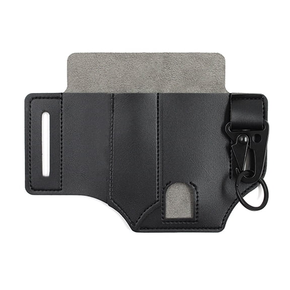 Fareti PU Leather Multitool Sheath for Belt,Leather Belt Pouch for Work and Daily Use, Gifts for Men, Secure and Convenient Tool Organizer for Flashlight and Multitool Kits with Key Holder